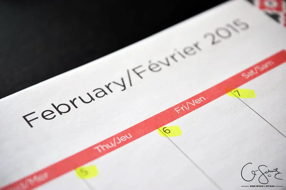 Plans for February 2015. At the start of every month I like to look back and see what I have accomplished, and then look ahead at all the organization, renovation and DIY projects I will be doing.