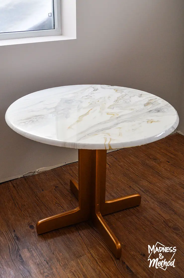 marble dining table diy