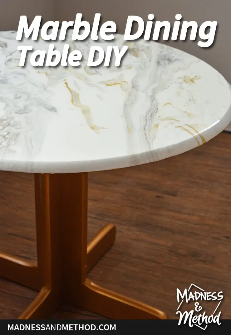 marble dining table diy project