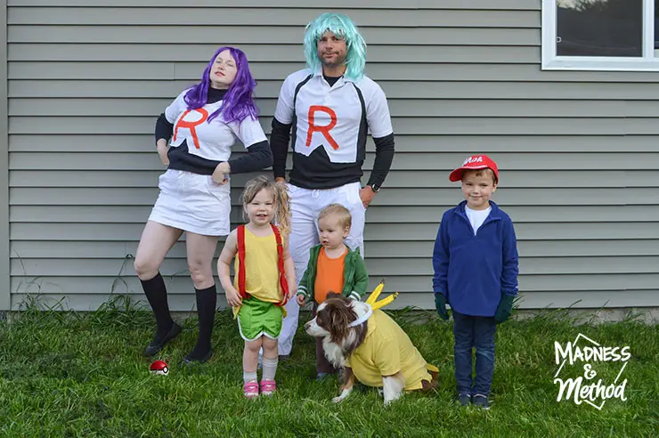 Family Pokémon Character Costumes