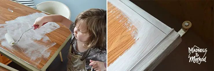 toddler painting closet doors