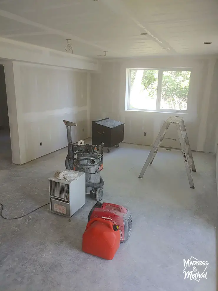 basement drywall