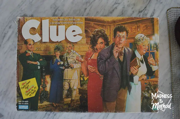 old clue box cover