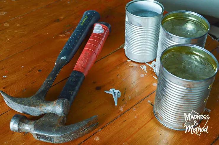 tin can lantern supplies