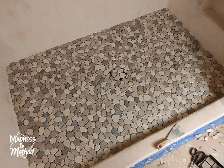 pebble tiles without grout