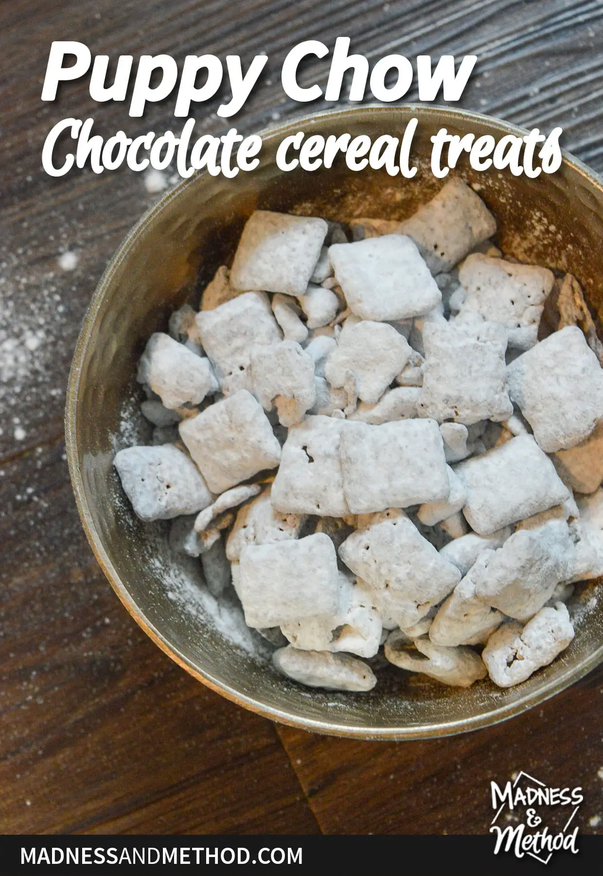 puppy chow treats in bowl