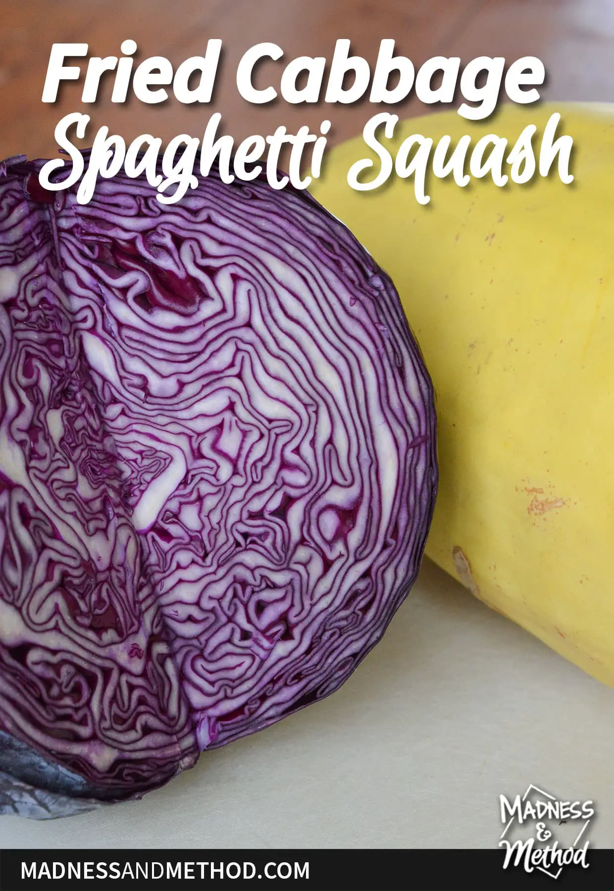 fried cabbage spaghetti squash text with veggies