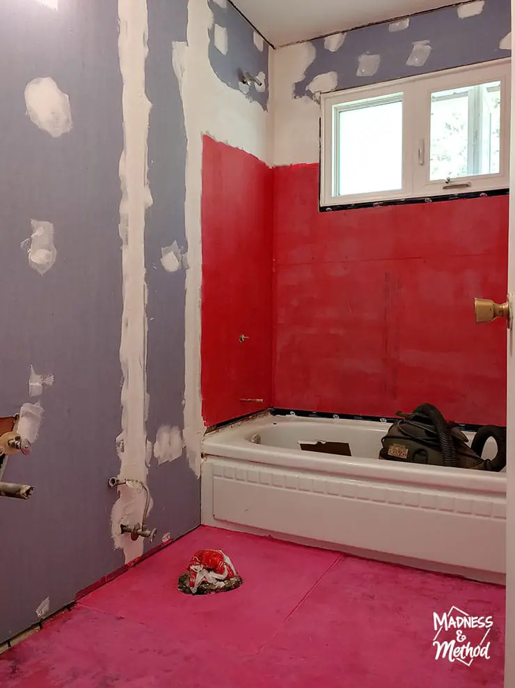 redgard in bathroom reno