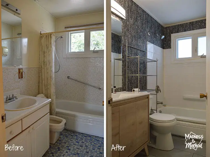 bathroom before after