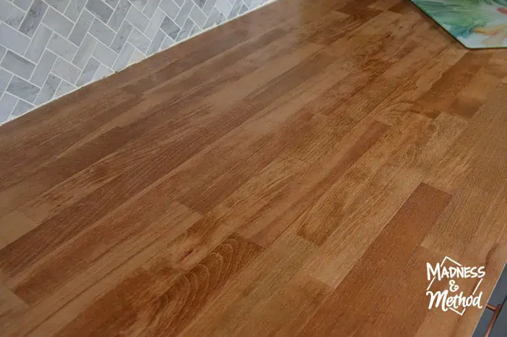 oiling butcher block counters