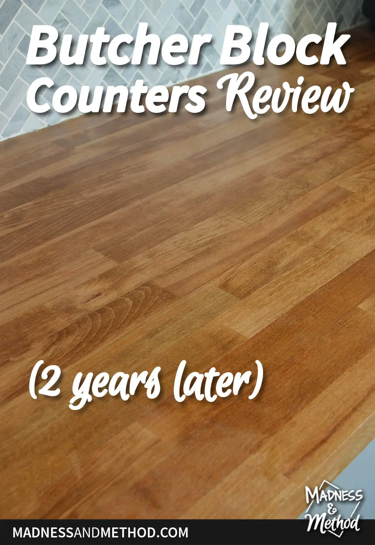 stained butcher block countertops