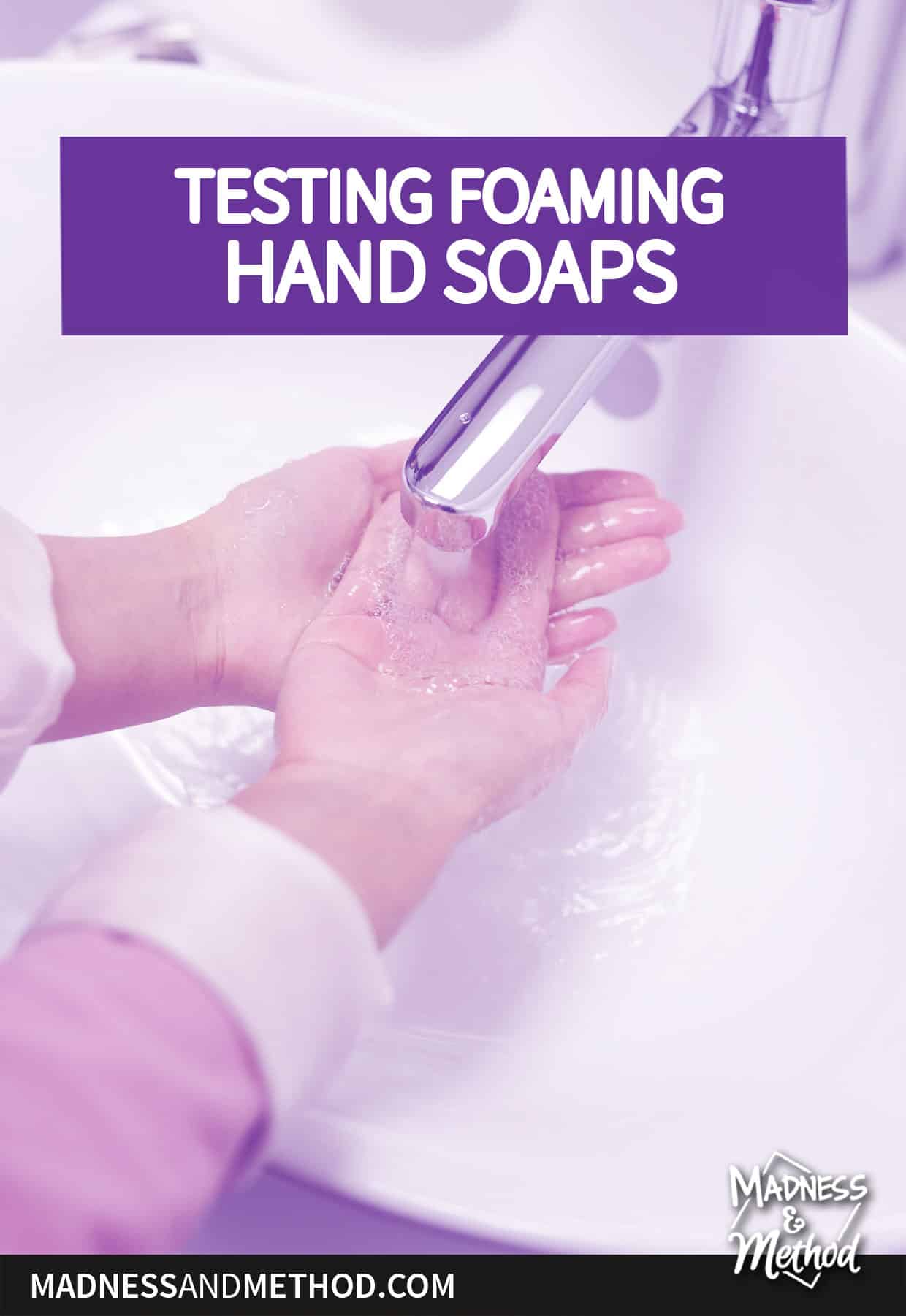 hand washing with soap