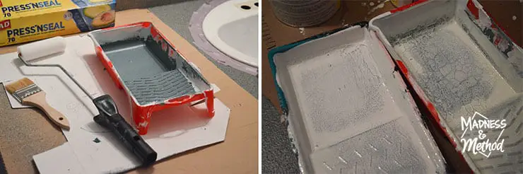 paint trays with epoxy