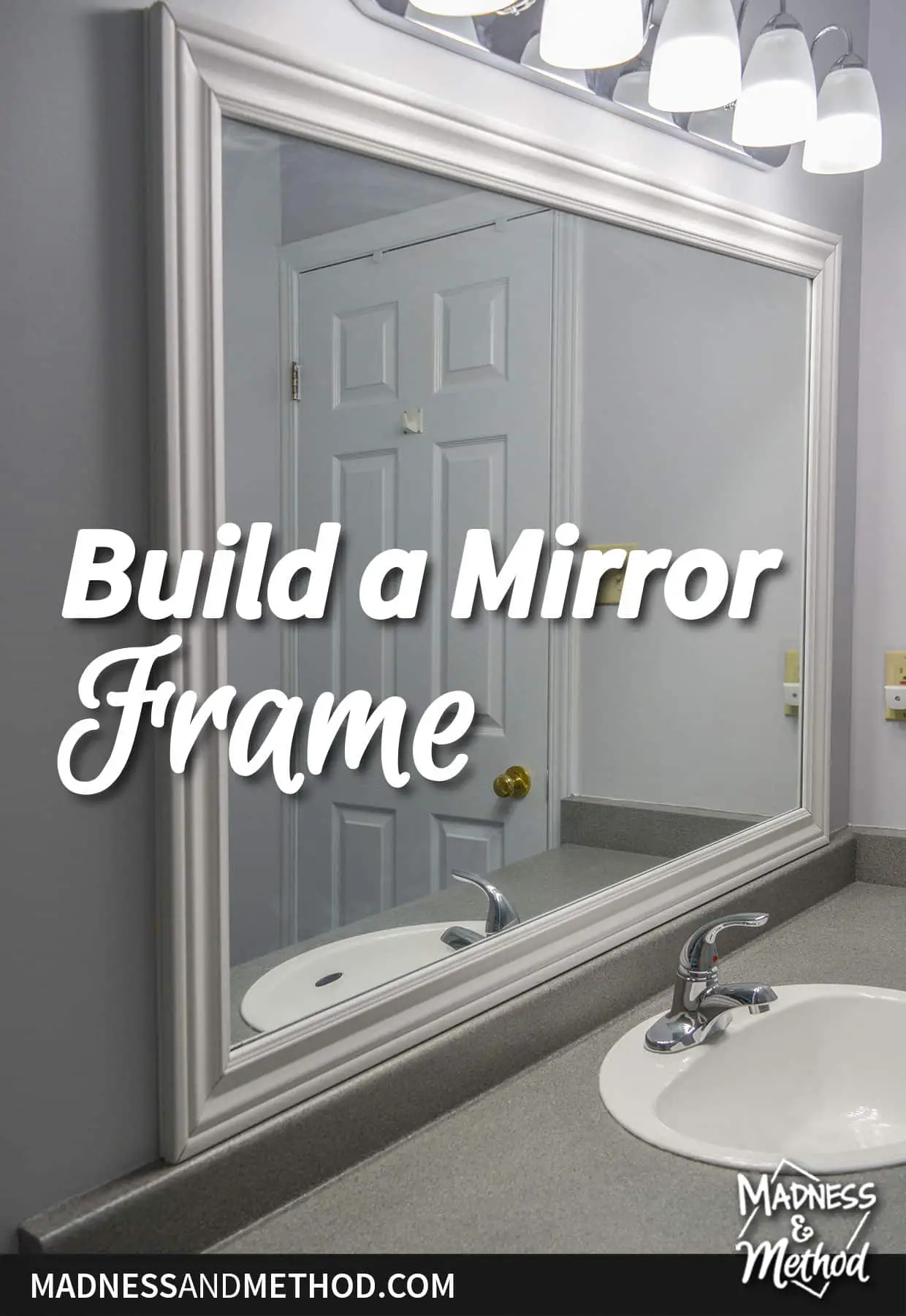 build a mirror frame for bathroom