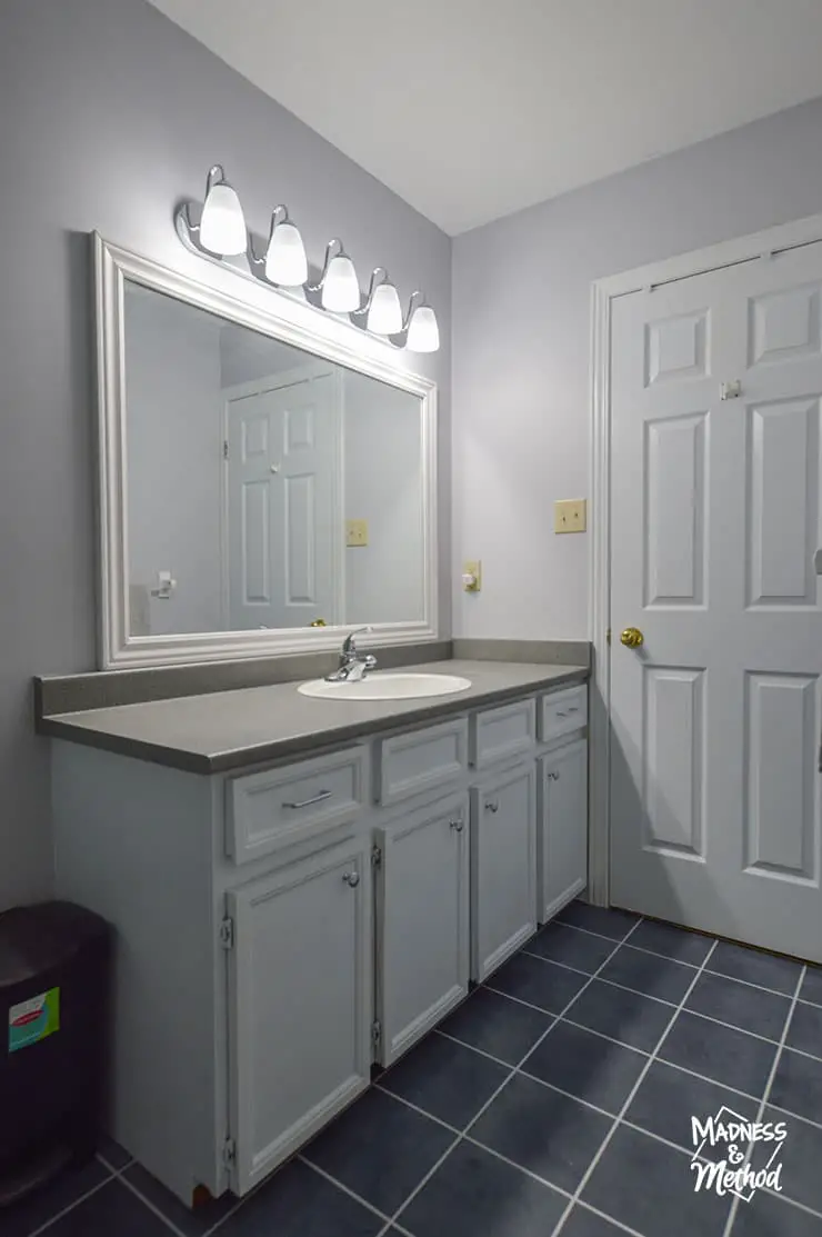 bathroom vanity makeover reveal