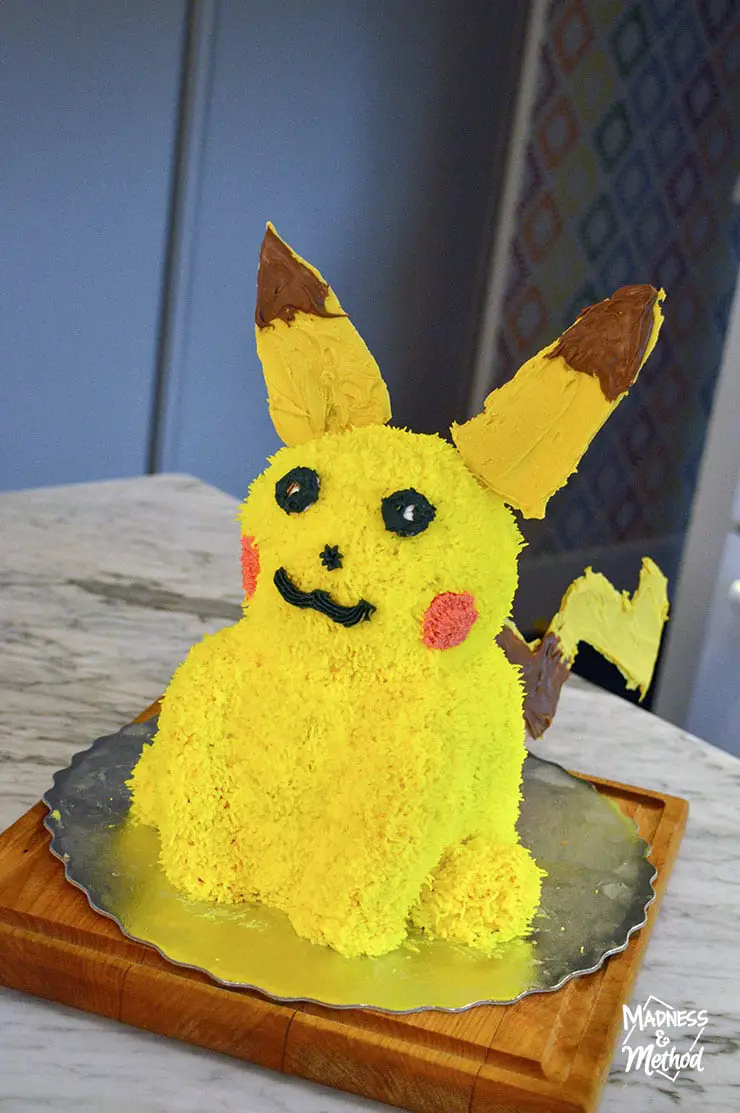 fuzzy Pikachu cake