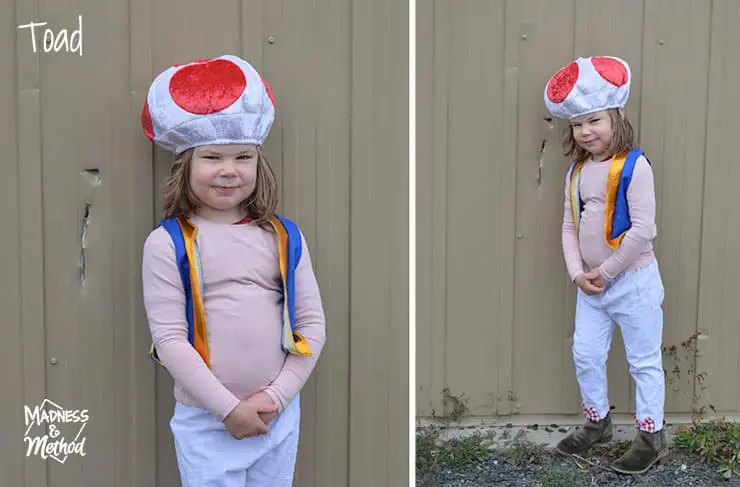 toad toddler girl costume