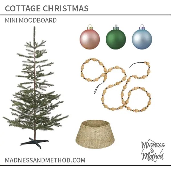 cottage christmas moodboard
