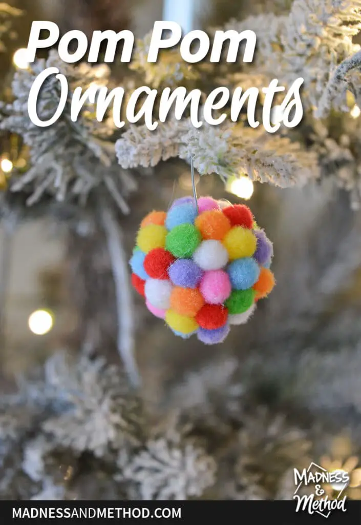diy pom pom ornaments