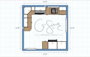 Q-Schmitz 11x11 Kitchen Layout