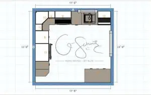 11x11 Kitchen Floor Plan
