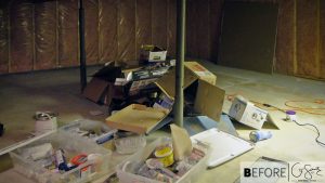 Things to recycle in the crawlspace