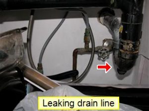 Home Inspection Leaking Drain Line