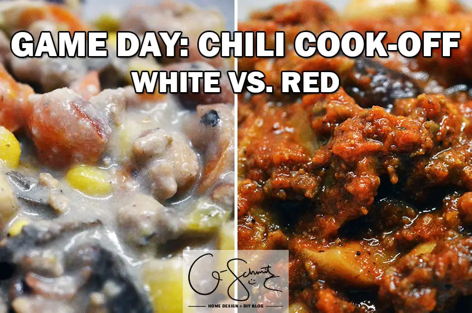 With the competition of the Super Bowl, why not a chili cook-off to the mix!? Check out my recipe for both (red) traditional chili, and white chili! Can you guess which one was the party favourite?