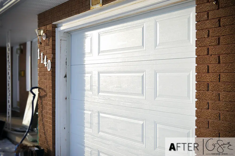 We had to call in a professional to remove and replace our garage door... this was not a DIY project for the middle of winter! 