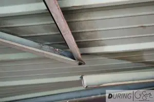 Broken Steel Garage Door
