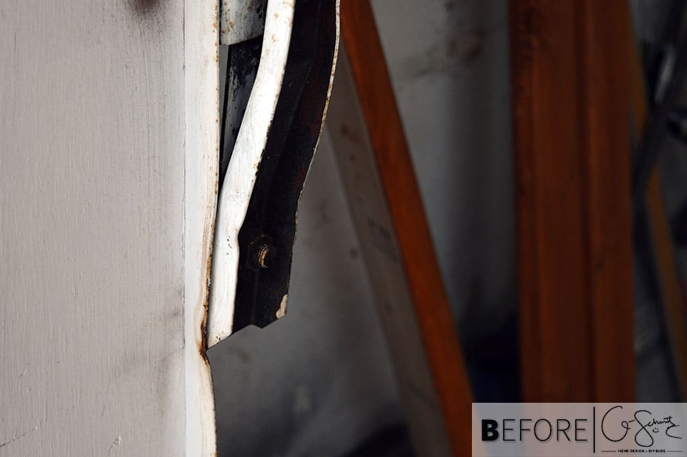 We had to call in a professional to remove and replace our garage door... this was not a DIY project for the middle of winter! 