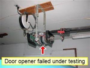 Home Inspection Broken Garage Door Opener