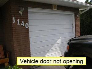 We had to call in a professional to remove and replace our garage door... this was not a DIY project for the middle of winter! 