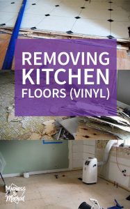 removing kitchen floors graphic