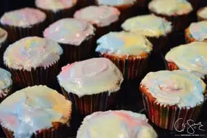 Funfetti Cupcakes with Rainbow Swirl Icing
