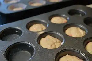 Filling Cupcake Batter into Muffin Tray