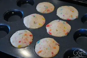 Making Mini Funfetti Cupcakes