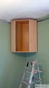 Installing Corner Wall Ikea Cabinet