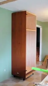 Finished Ikea Cabinet Pantry with Cover Panel