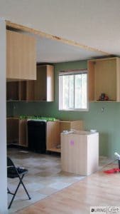 Placing Ikea Base Cabinets to Form Kitchen Peninsula