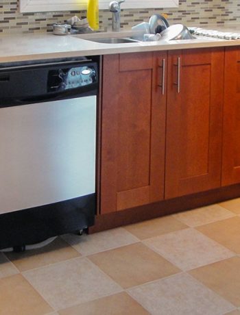 How to "fake" the look of a fancy stainless steel dishwasher - for less than 10$