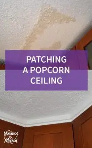 patching a popcorn ceiling