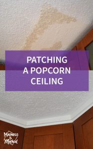 patching a popcorn ceiling