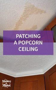 patching a popcorn ceiling