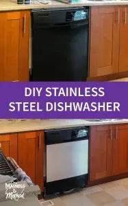 sneaky diy stainless steel dishwasher