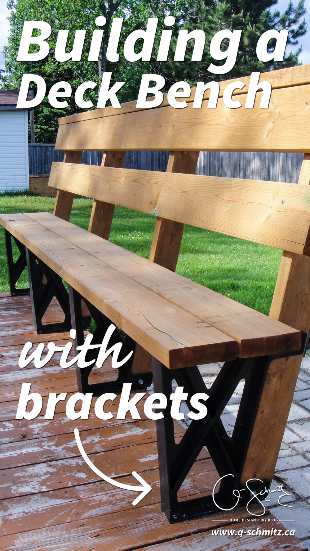 Building A Deck Bench With Brackets Madness Method Building A Deck Bench With Brackets Madness Method