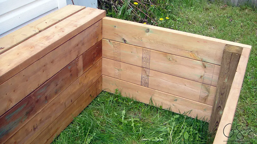 Looking for a DIY build project to kick-start your summer gardening? Here are some easy to follow instructions for building a raised garden bed along a shed (or fence, or whatever!) that you can easily adapt to your space.