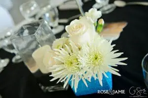 Can you believe that these DIY wedding vases were originally drink cartons? Check out the blog for the super easy and cheap process of turning juice and milk cartons into bright blue sparkly vases for wedding centerpieces and decor. And, check out the other ways I used this same DIY to add some other sparkles to our wedding day as well :)