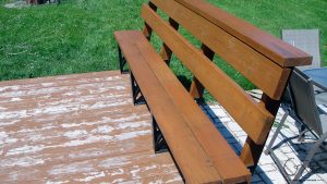 Staining the deck is an easy DIY project, but it is time consuming! Check out all the photos of the progress and read about the details on how to stain different angles. I can't wait to host some great backyard barbecue parties!