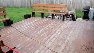 Staining the deck is an easy DIY project, but it is time consuming! Check out all the photos of the progress and read about the details on how to stain different angles. I can't wait to host some great backyard barbecue parties!